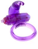 Seven Creations Vibrační erekční kroužek Rabbit Silicone Purple