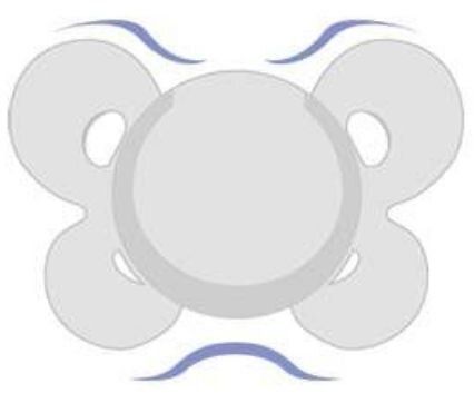 Chicco Dudlík Physio Comfort silikonový 6-16m chlapec - méďa