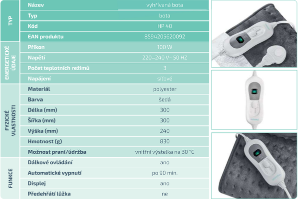 VitalPeak Vyhřívané boty HP40