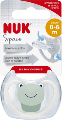 Nuk Dudlík Space Žabka v boxu 0-6m