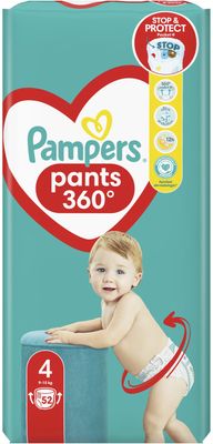 Pampers Active Baby Pants Kalhotkové plenky vel. 4, 9-15 kg, 52 ks
