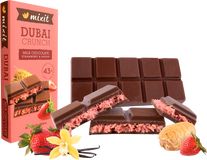 Mixit Dubajská čokoláda s jahodovou náplní 70 g