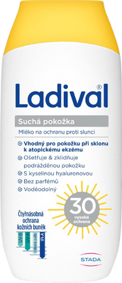 Ladival suchá pokožka mléko OF30, 200 ml