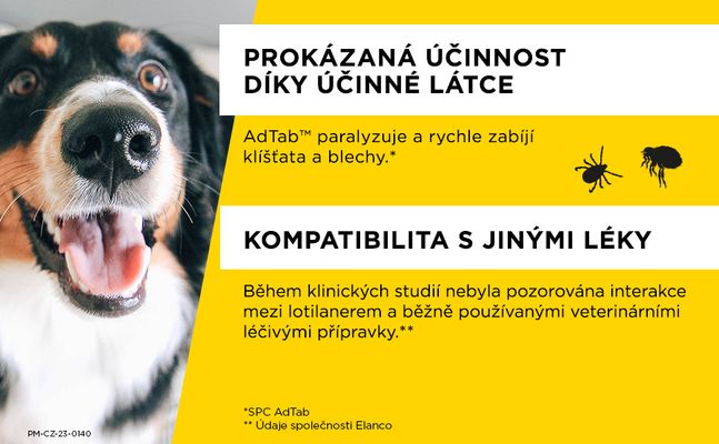 AdTab 900mg Žvýkací tableta pro psy 22 - 45kg