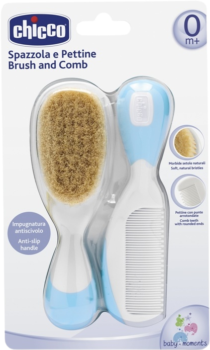 Chicco Hřeben a kartáč modrý