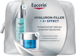 Eucerin Dárková taštička Hyaluron-Filler + 3x Effect Hydratační booster sérum + Noční hydratační booster
