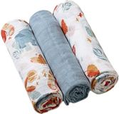 BabyOno Pleny mušelínové Super soft - modrá 3 ks