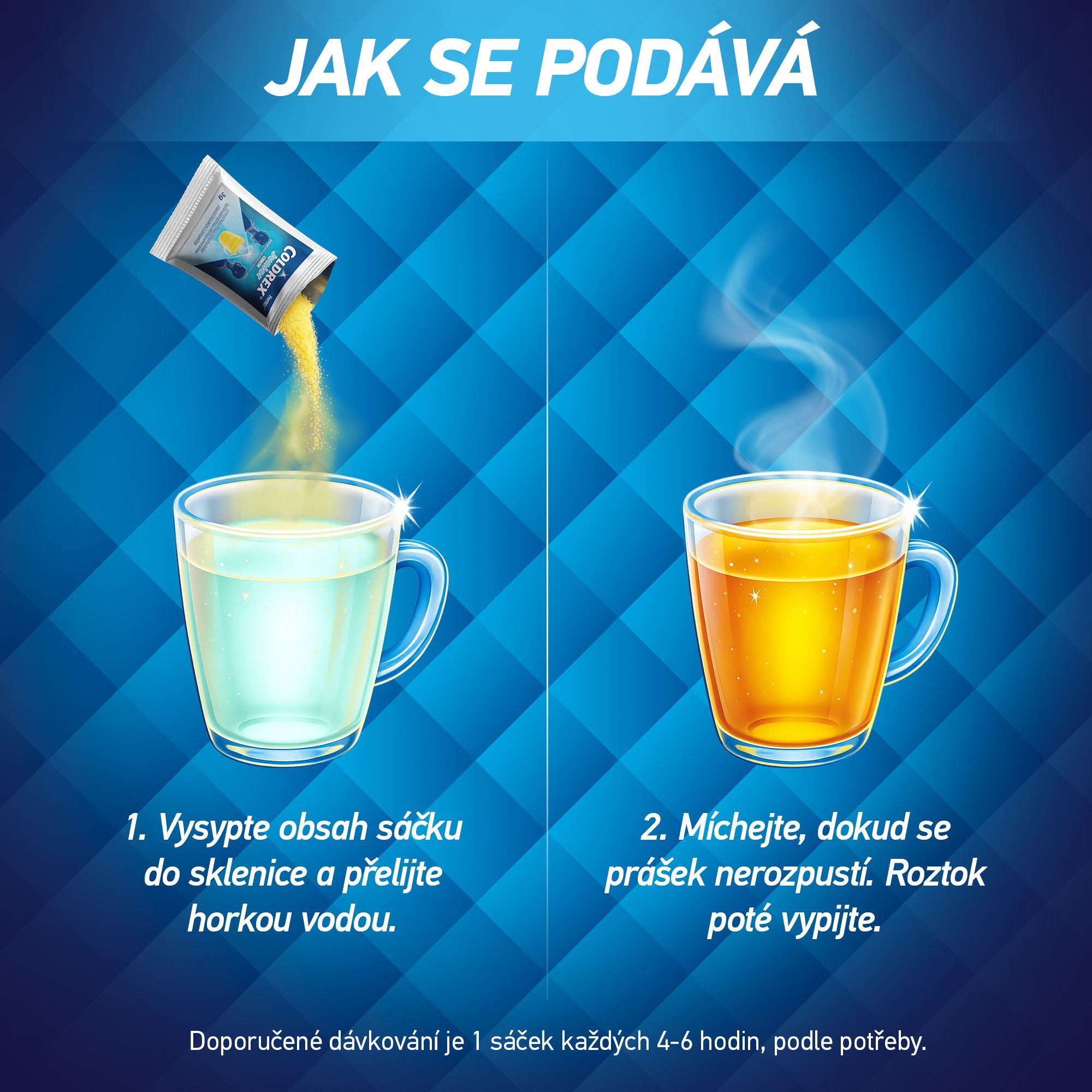 Coldrex Junior Horký nápoj Citron sáčky 10 ks
