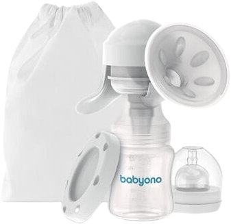 BabyOno Odsávačka mateřského mléka manuální Anatomy 150 ml