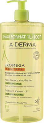 A-Derma Zvláčňující sprchový olej 1000 ml