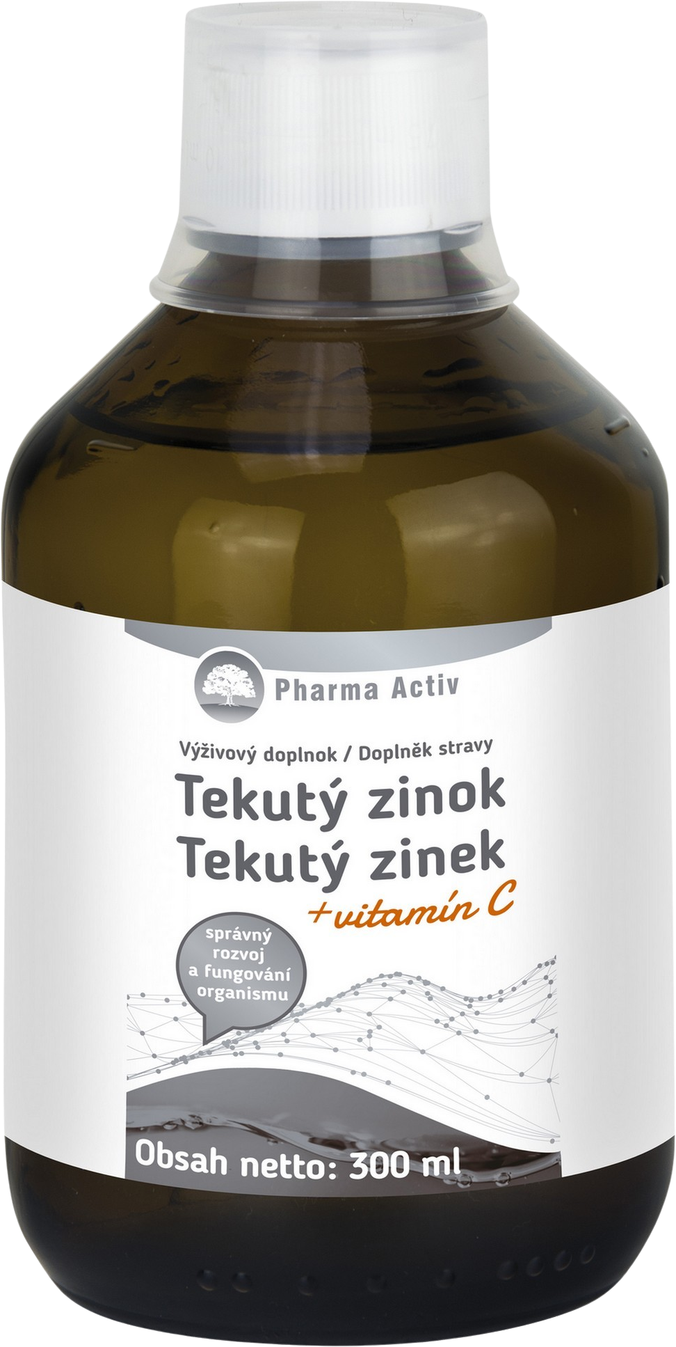 Pharma Activ Tekutý zinek + vitamín C 300 ml