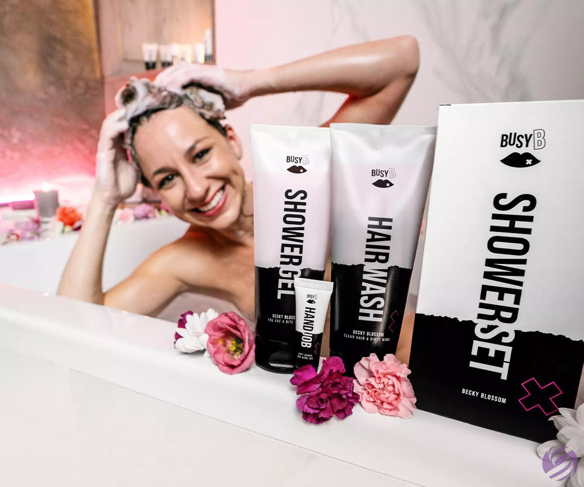 BusyB Dárková sada pro kompletní péči o tělo a vlasy