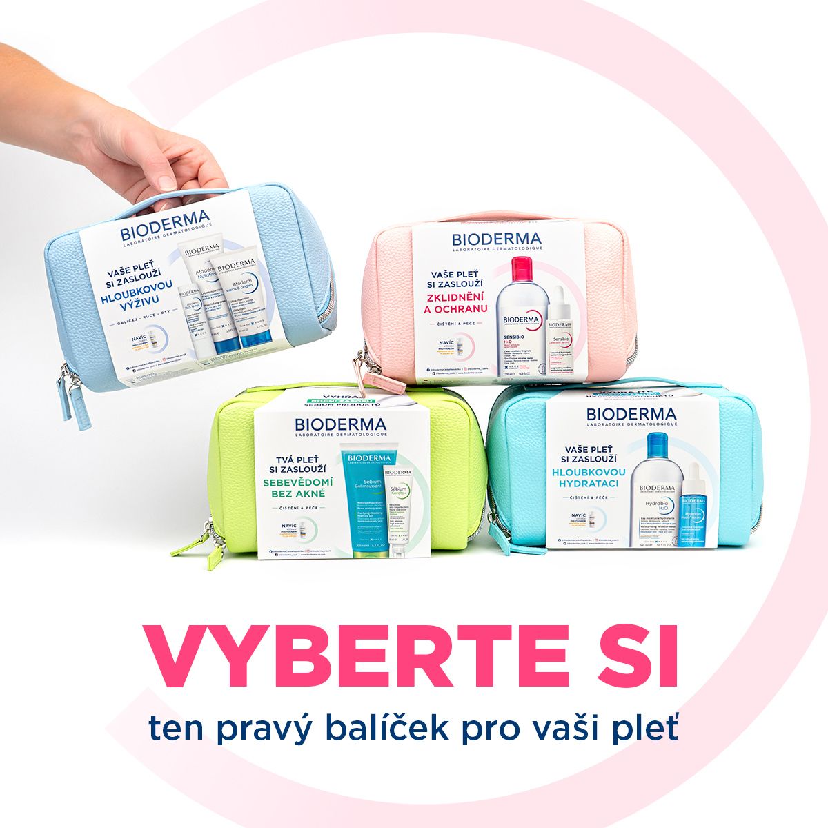 Bioderma Sensibio Dárkový balíček pro citlivou pleť a vrásky