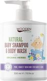 Woodenspoon Dětský sprchový gel a šampon na vlasy 2v1 300 ml