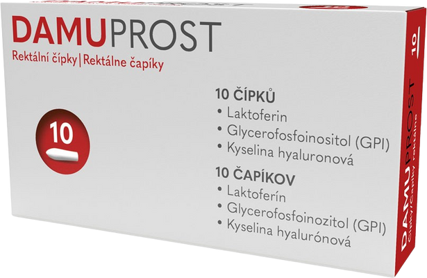 Damuprost rektální čípky 10 ks