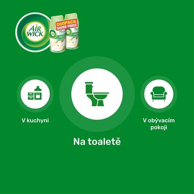 Airwick Náplň do automatického difuzéru Freshmatic DUO Bílé květy frézie 2ks 2 x 250 ml