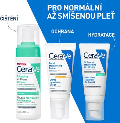 CeraVe čistící pěna pro optimální pH pro normální až smíšenou pleť 148 ml