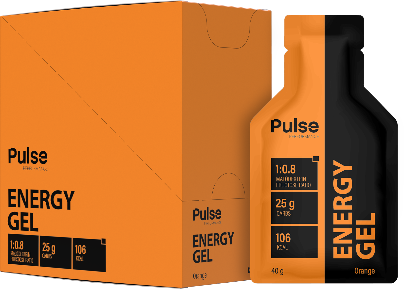 Pulse Performance Energy Gel Orange 1 x 40 g