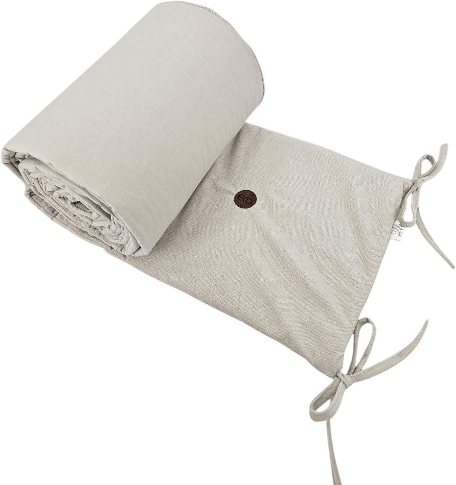Eko Mantinel do postýlky bavlněný Velvet Light Beige 180 cm