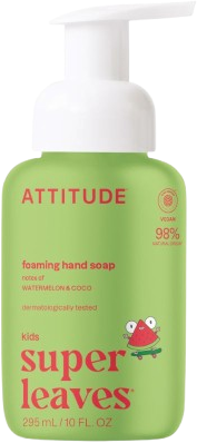 Attitude Dětské pěnivé mýdlo na ruce Super leaves Kids s vůní melounu a kokosu 295 ml
