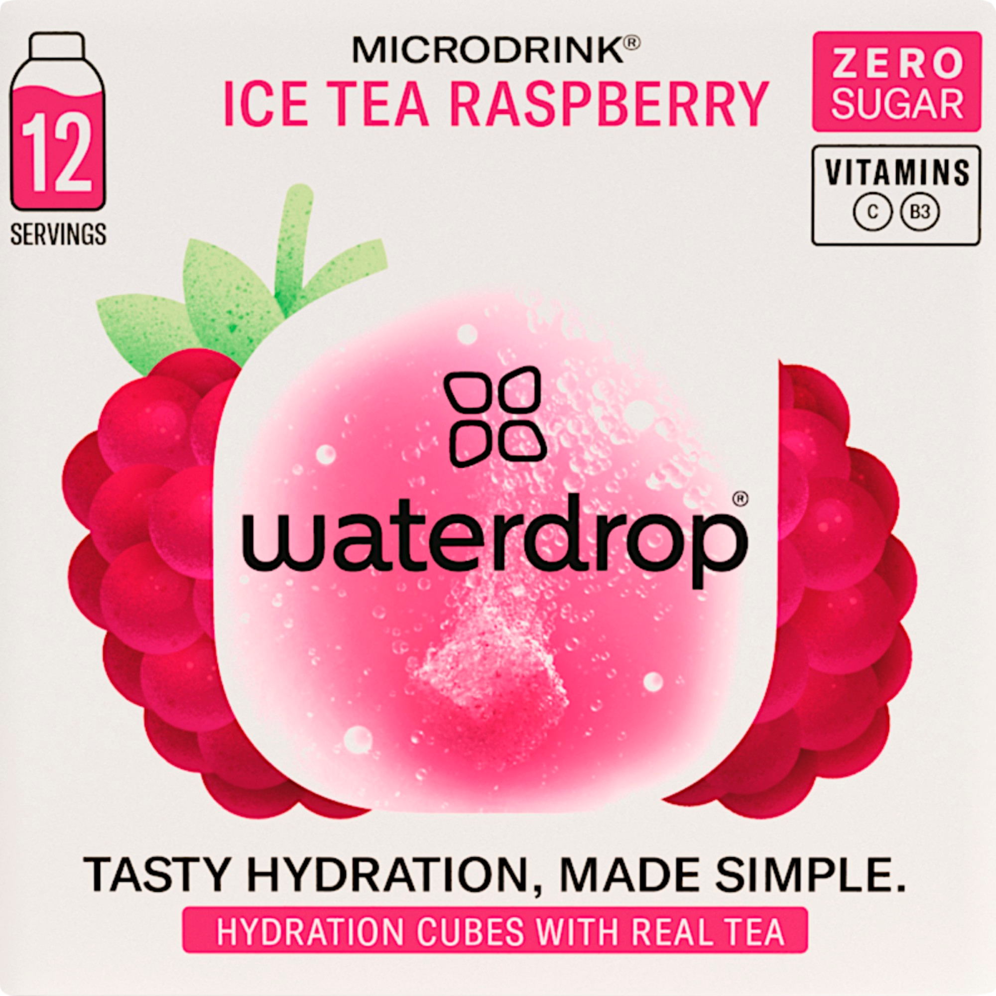 Waterdrop Ice Tea Raspberry 12 ks