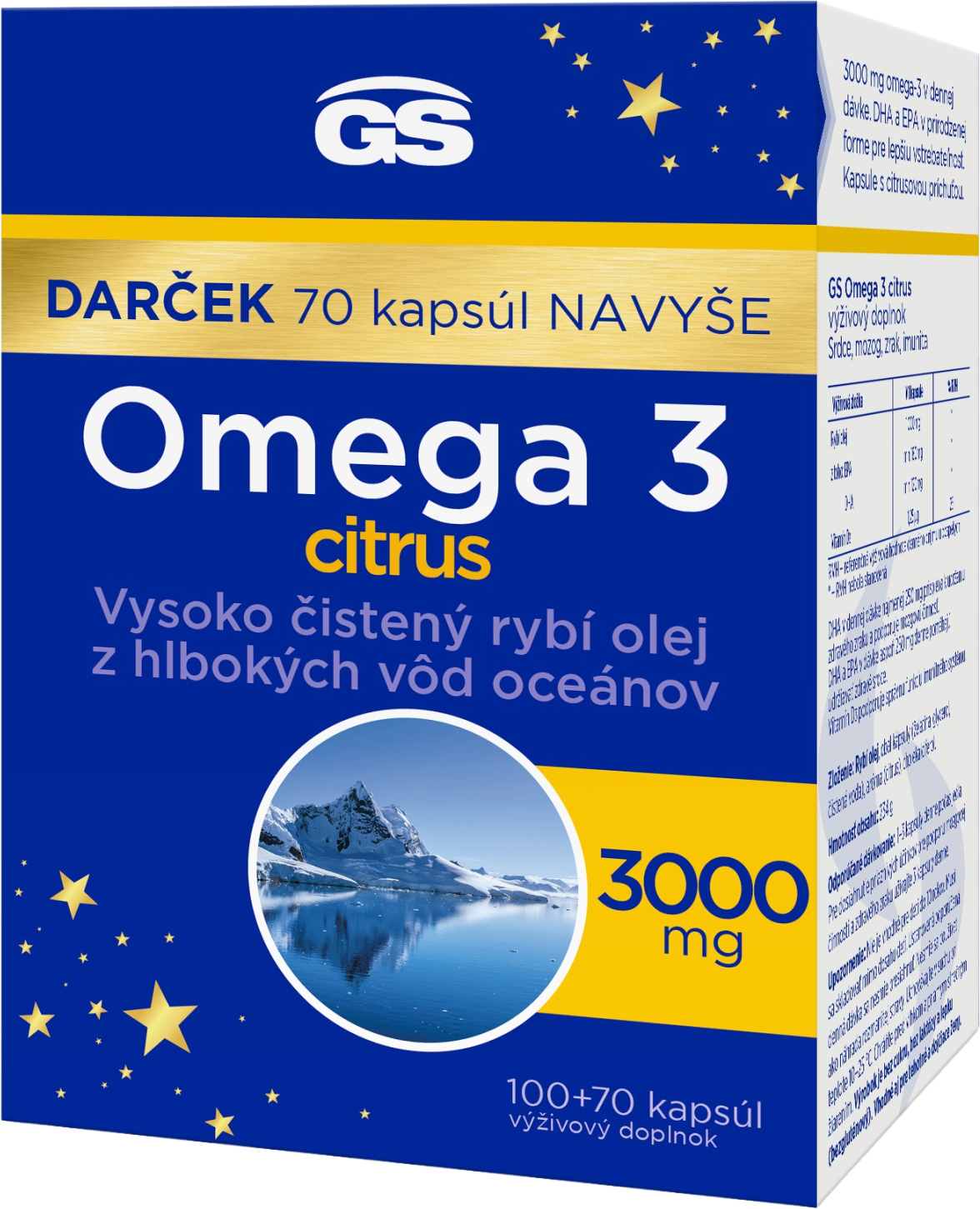 GS Omega 3 halolaj - citrus ízben 170 db