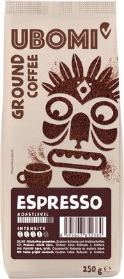 Ubomi Espresso Mletá RFA káva 250 g