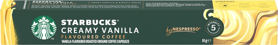 Nestlé Starbucks® by Nespresso® Creamy Vanilla Flavoured Coffee, kávové kapsle 10 ks