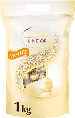 Lindt Lindor pralinky bílá čokoláda 1000 g