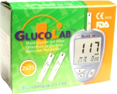 GlucoLab Test.proužky pro glukometr 50 ks