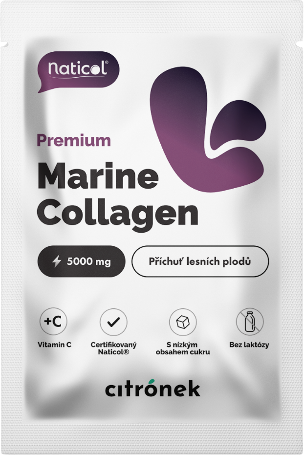 Citronek Vzoreček Mořský kolagen Naticol®, 5000 mg, lesní plody 6 g