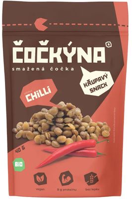 Čočkýna Čočka smažená - chilli BIO 40 g