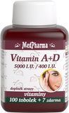 MedPharma Vitamín A+D ( 5000 I.U./ 400 I.U.) 107 tobolek
