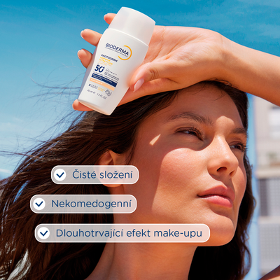 Bioderma Photoderm XDefense tónovaná ultrafluidní ochrana SPF 50+ světlá 40 ml