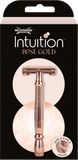 Wilkinson Sword Intuition Double Edge Rose Gold Razor Dámský kovový strojek Classic + žiletky 10 ks