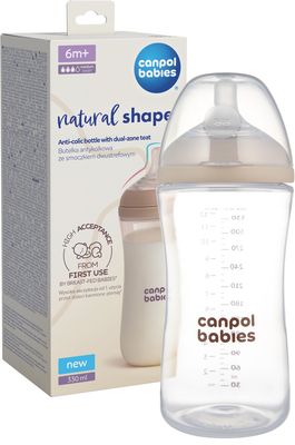 Canpol babies Lahev antikoliková Natural Shape 330 ml