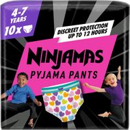 Ninjamas Pyjama Pants Srdíčka 10 ks