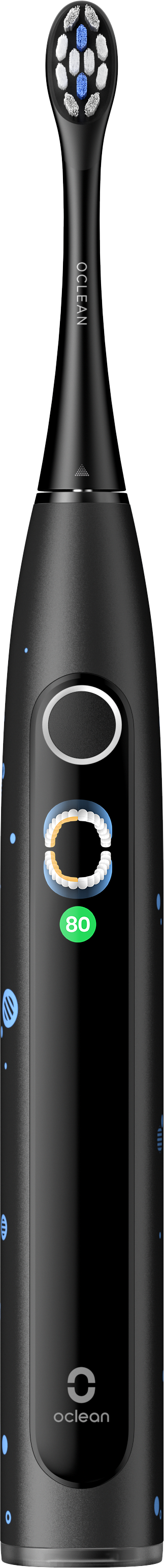 Oclean X Kids Black dětský sonický kartáček, černý