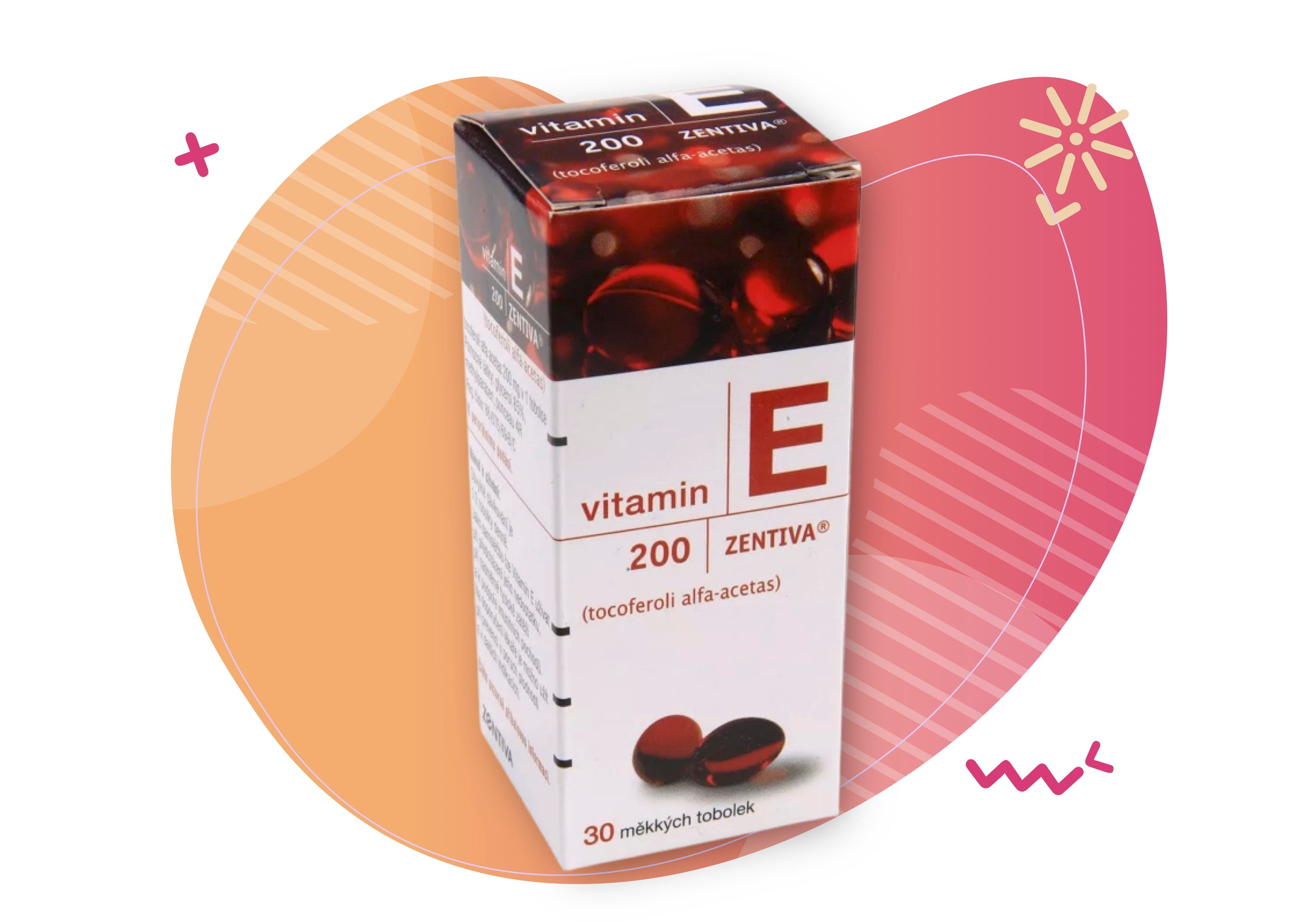 Zentiva Vitamin E 200 30 měkkých tobolek