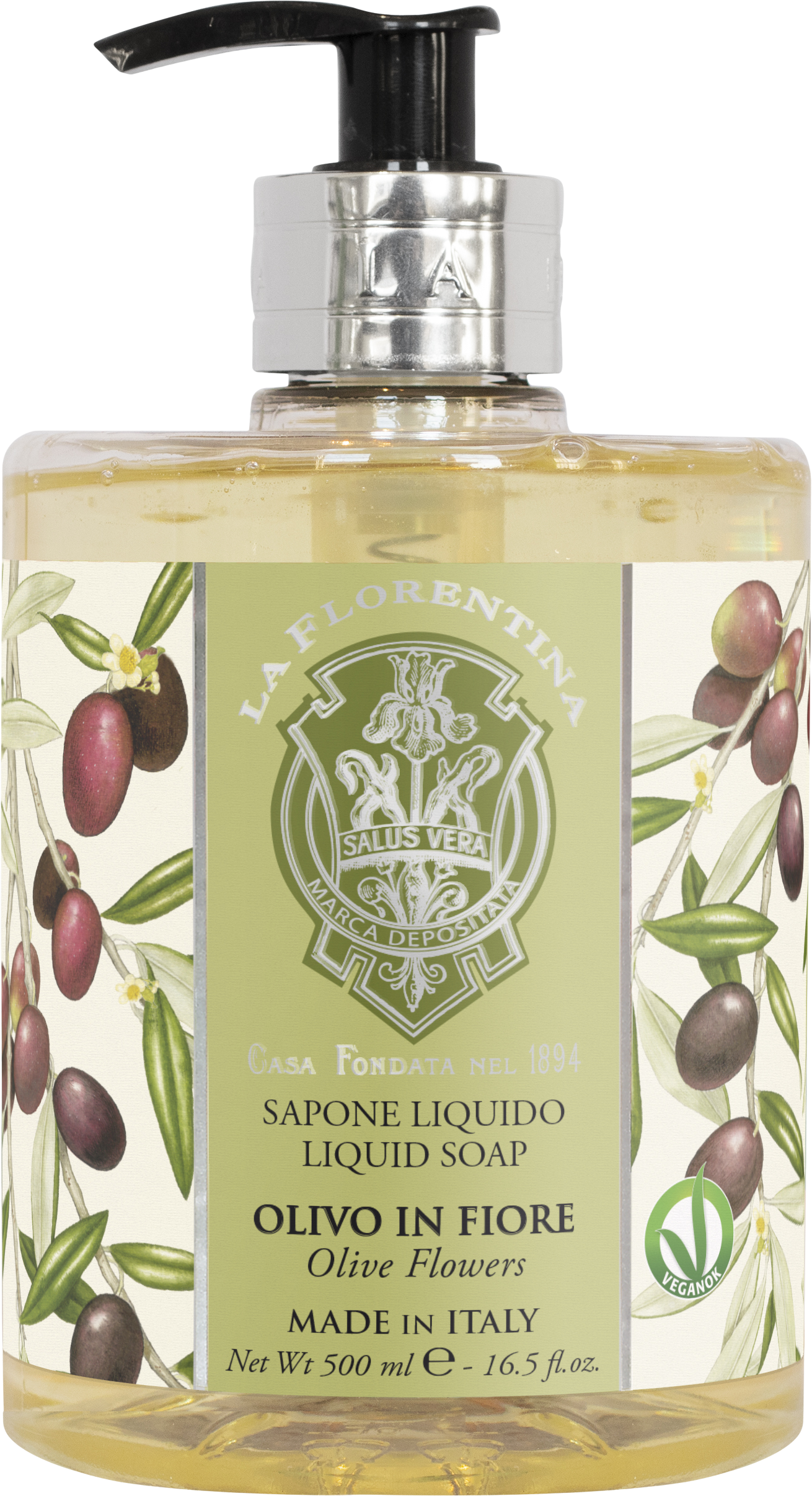 La Florentina Tekuté mýdlo Olivo in Fiore 500 ml