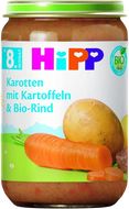 HiPP BIO Brambory, zelenina a hovězí maso, od 8. měsíce, 220 g