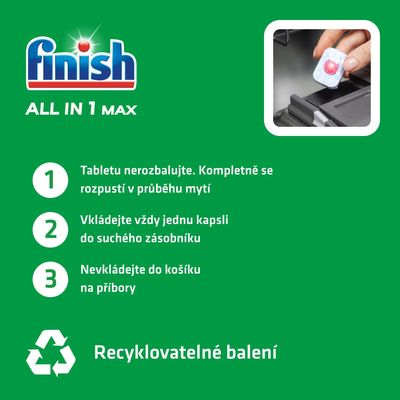Finish 0% Powerball Green Eco tablety do myčky 70 ks