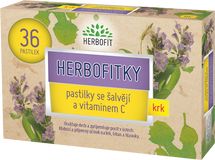 Herbofit Herbofitky se šalvějí a vitamínem C 36 pastilek
