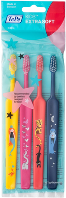 TePe Zubní kartáček Kids x-soft 4 ks