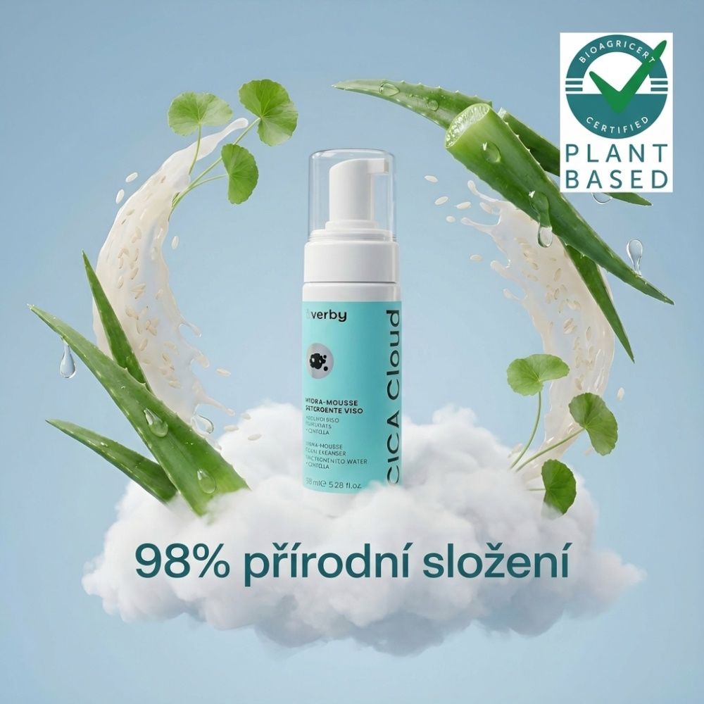 Erboristica Everby Cica Cloud Hydratační čisticí pěna na obličej s centellou 150 ml