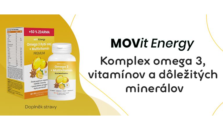 Movit energy, omega 3 mastné kyseliny, vitamíny, minerály, byliny