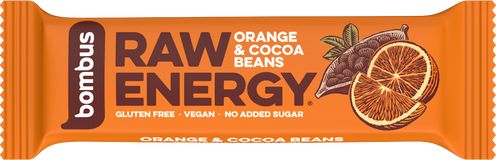 Bombus Raw Energy pomeranč a kakaové boby 50 g