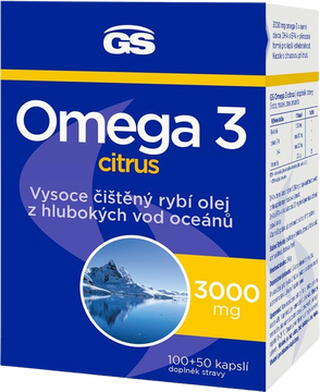 GS Omega 3 Citrus 150 kapslí