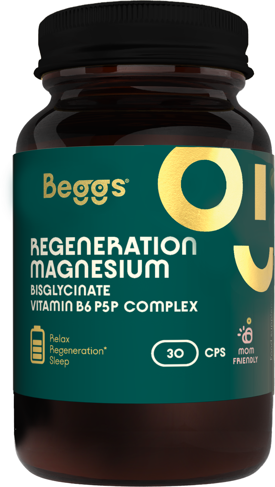 Beggs Magnesium Bisglycinate + P5P Complex 30 kapslí