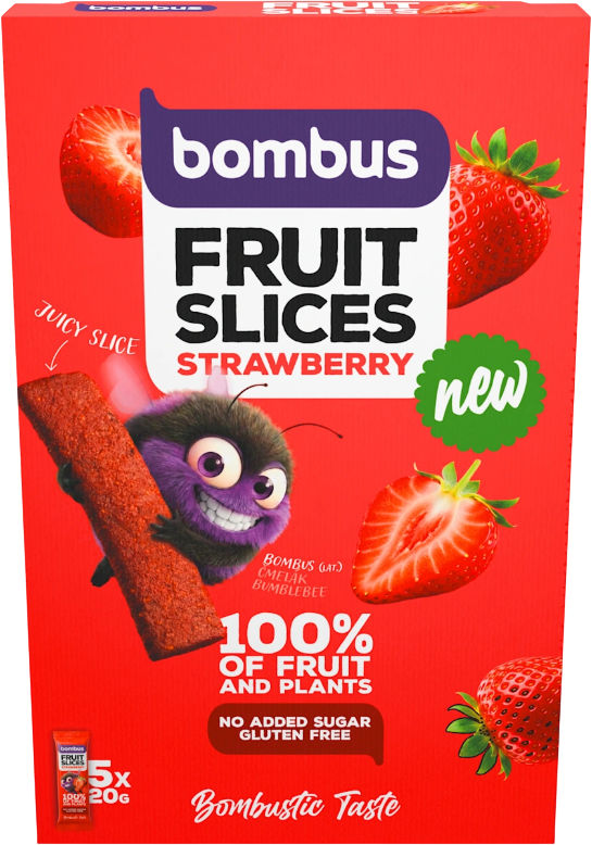 Bombus Fruit slices Jahoda 5 x 20 g